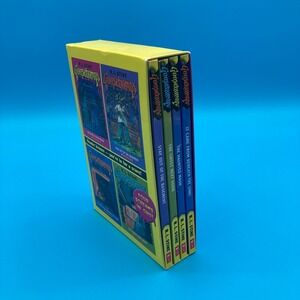 Y2K R.L. Stine Goosebumps House of Horrors Boxed Book Set 4 Piece Scholastic